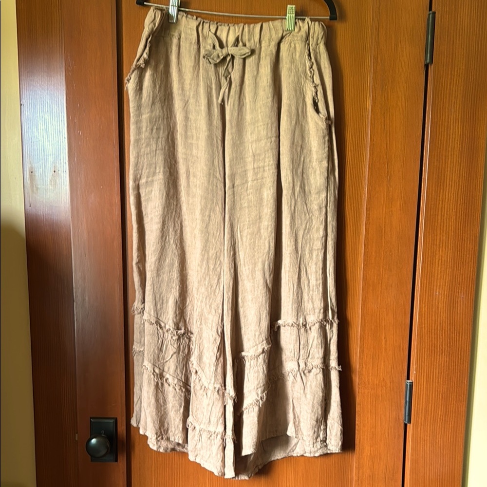 Meo Meli Wide-Leg Linen Pants